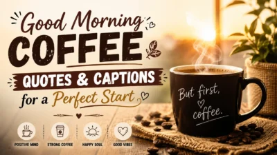 Good Morning Coffee Quotes & Captions for a Perfect Start ☕