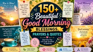 150+ Beautiful Good Morning Blessings, Prayers & Quotes