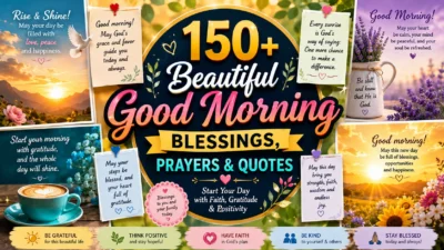 150+ Beautiful Good Morning Blessings, Prayers & Quotes