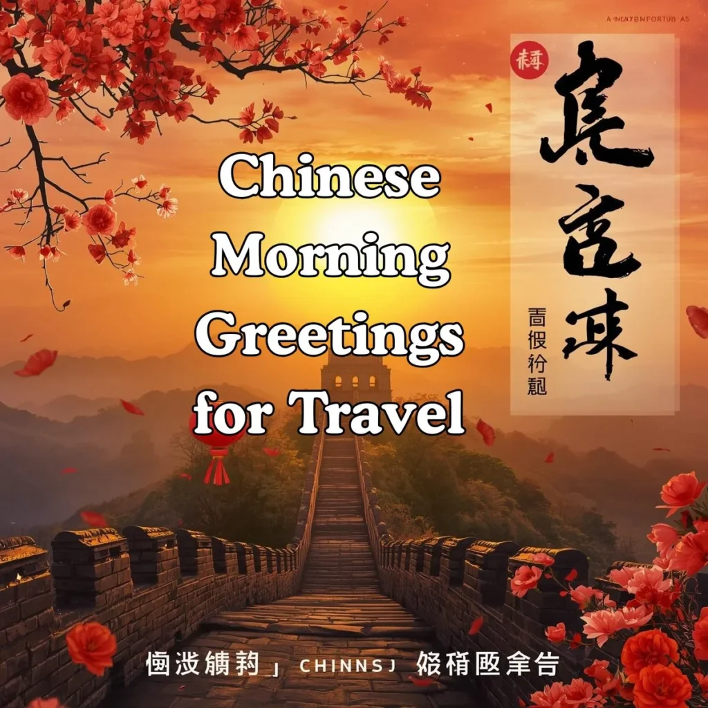 Chinese Morning Greetings for Travel