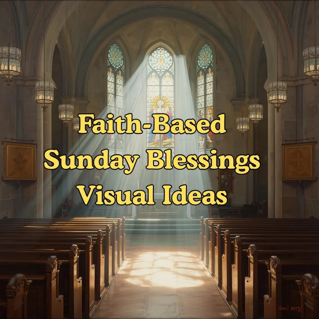 Faith-Based Sunday Blessings Visual Ideas
