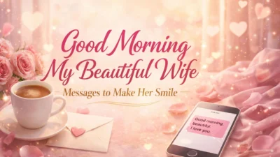 Good Morning My Beautiful Wife Messages to Make Her Smile