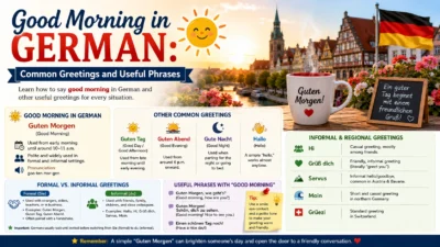 Good Morning in German Common Greetings and Useful Phrases