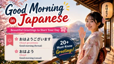 Good Morning in Japanese Beautiful Greetings to Start Your Day