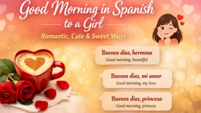 Good Morning in Spanish to a Girl
