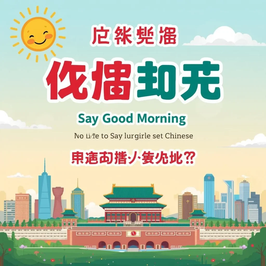 How to Say Good Morning in Chinese