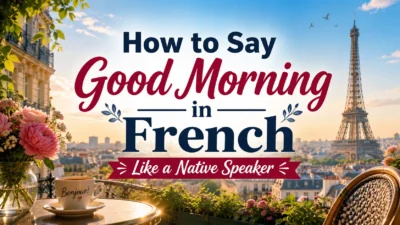 How to Say Good Morning in French Like a Native Speaker