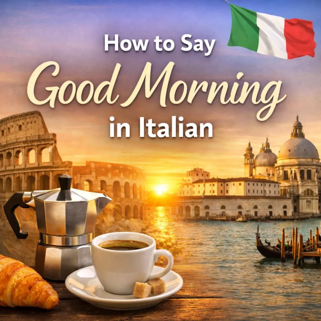 How to Say Good Morning in Italian