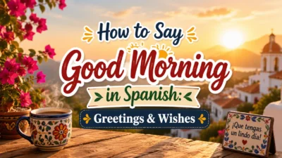 How to Say Good Morning in Spanish Greetings & Wishes