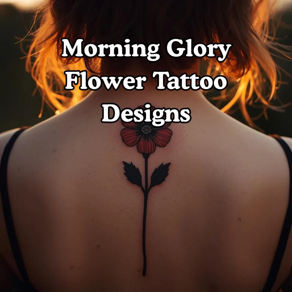 Morning Glory Flower Tattoo Designs