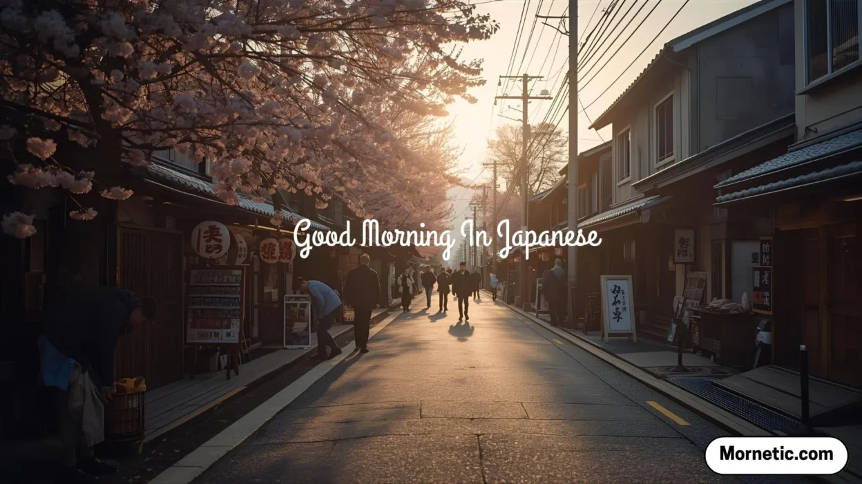 Good Morning In Japanese