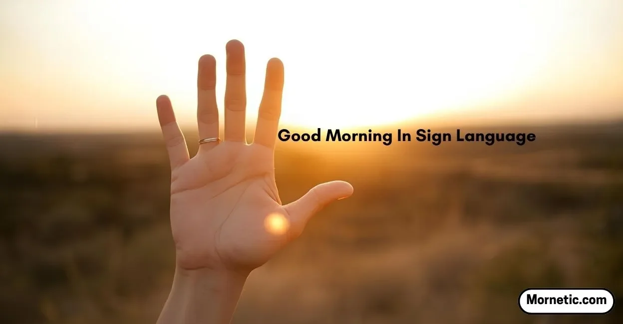 Good Morning In Sign Language