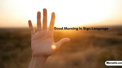 Good Morning In Sign Language