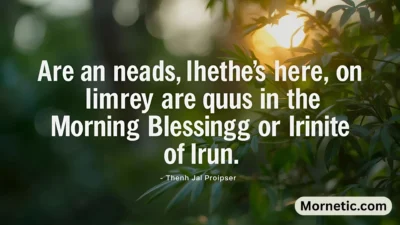 Morning Blessings Quotes