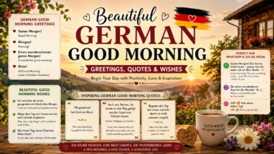 Beautiful German Good Morning Greetings, Quotes & Wishes