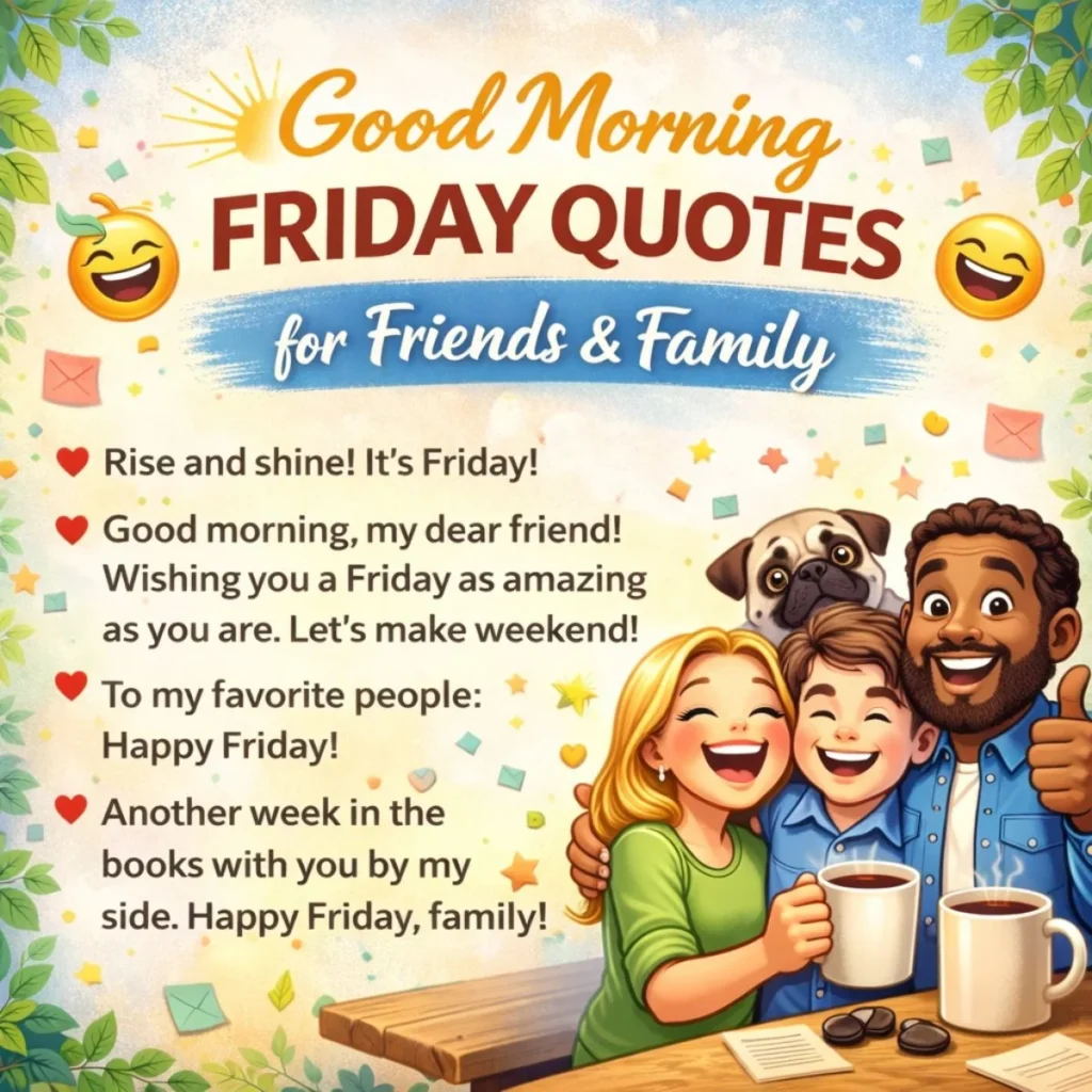 Good Morning Friday Quotes for Friends and Family