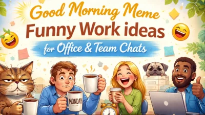 Good Morning Meme Funny Work Ideas for Office & Team Chats