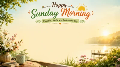 Happy Sunday Morning Peaceful, Joyful and Restorative Day