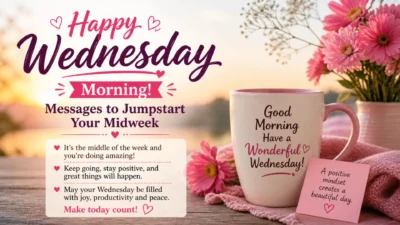 Happy Wednesday Morning Messages to Jumpstart Your Midweek