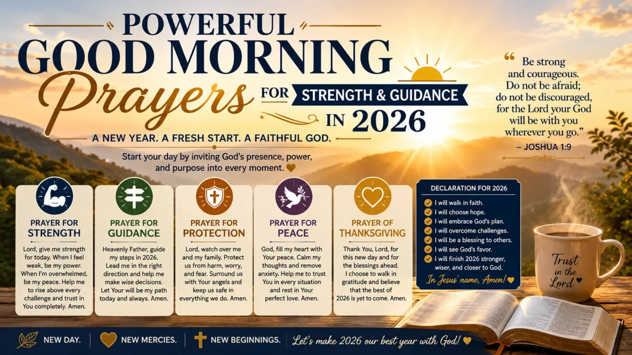 Powerful Good Morning Prayers for Strength & Guidance in 2026