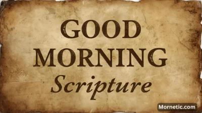 Good Morning Scripture