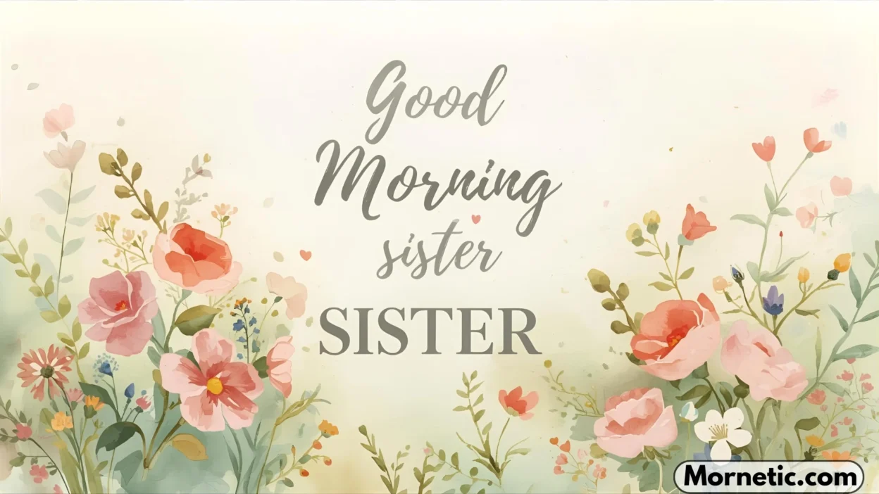 Good Morning Sister Images