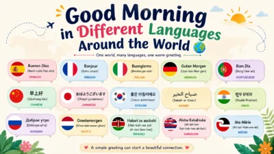 how to say good morning in different languages