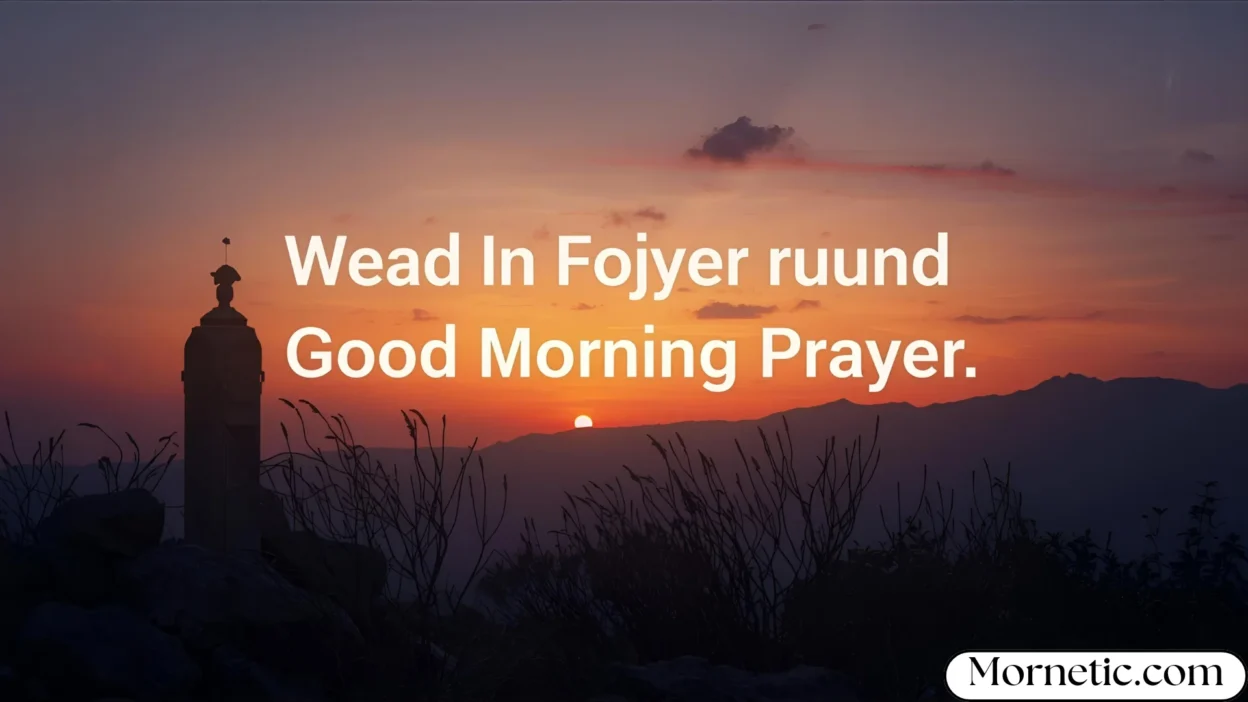 uplifting good morning prayer