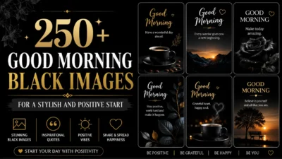 250+ Good Morning Black Images for a Stylish and Positive Start