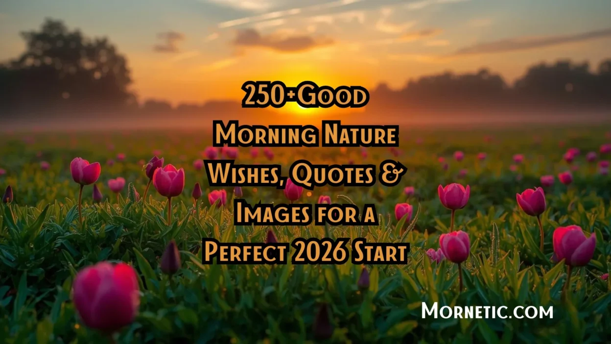 250+Good Morning Nature Wishes, Quotes & Images for a Perfect 2026 Start