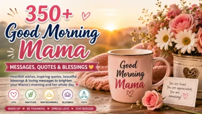 350+ Good Morning Mama Messages, Quotes & Blessings