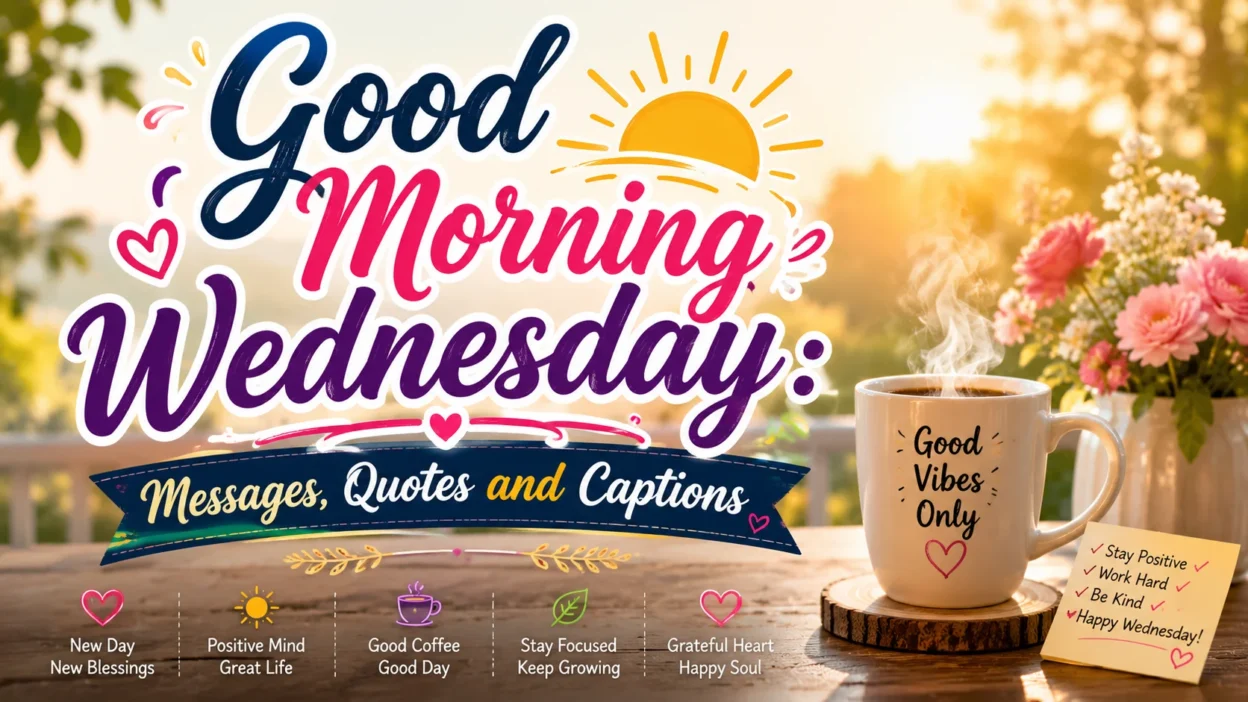 Good Morning Wednesday Messages, Quotes and Captions