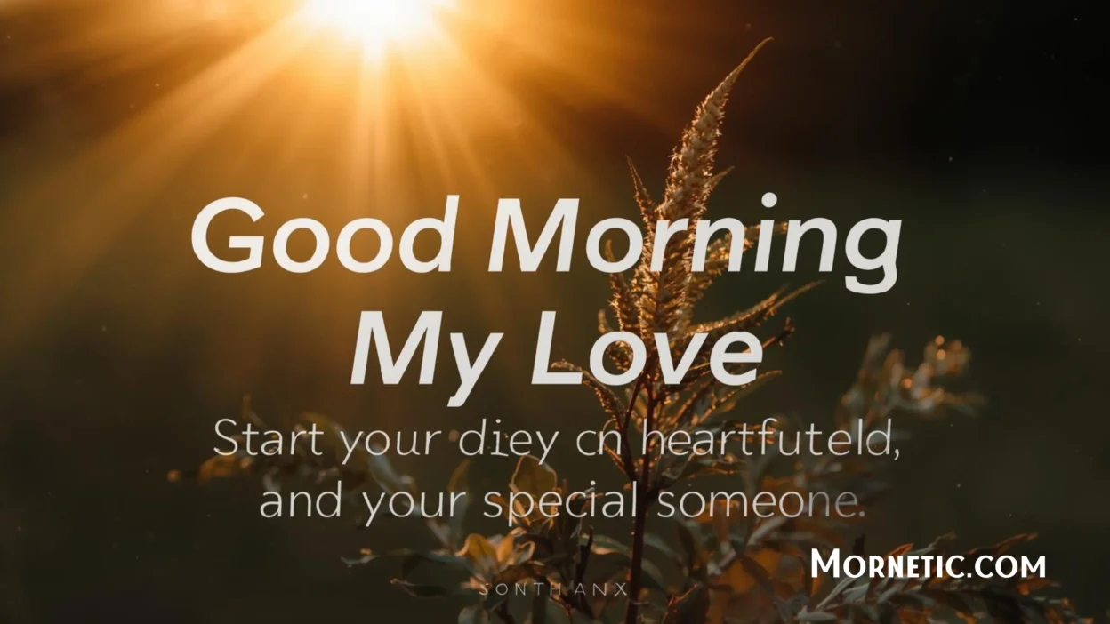 Good morning my love ❤️ Start your day with heartfelt good morning messages and quotes to send to your special someone.