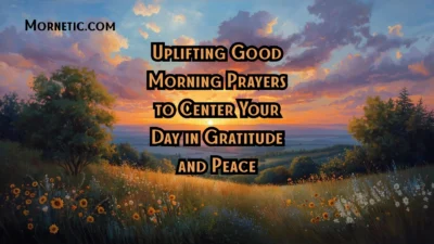 Uplifting Good Morning Prayers to Center Your Day in Gratitude and Peace