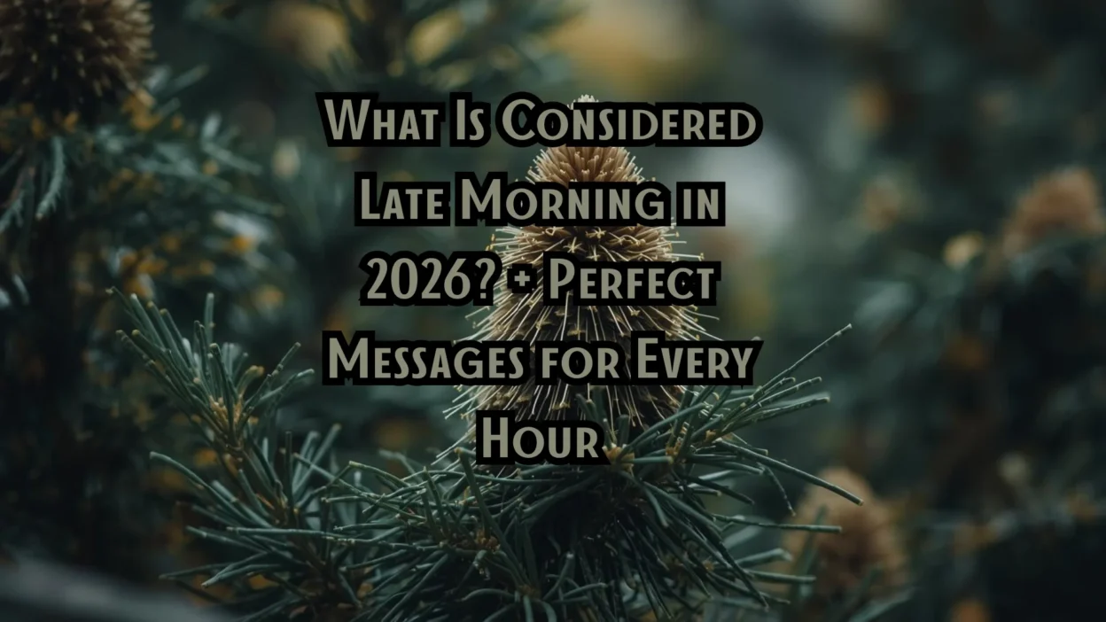 What Is Considered Late Morning in 2026? + Perfect Messages for Every Hour