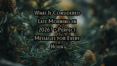 What Is Considered Late Morning in 2026? + Perfect Messages for Every Hour