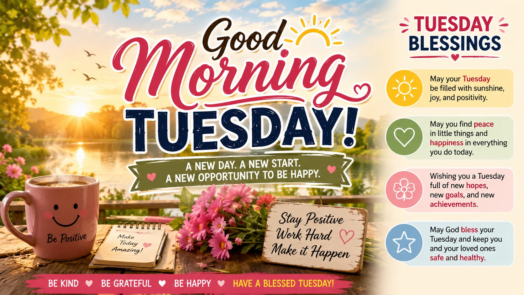 Good Morning Tuesday Images: Quotes, Blessings & Greetings