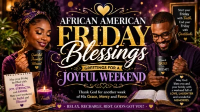African American Friday Blessings Greetings for a Joyful Weekend