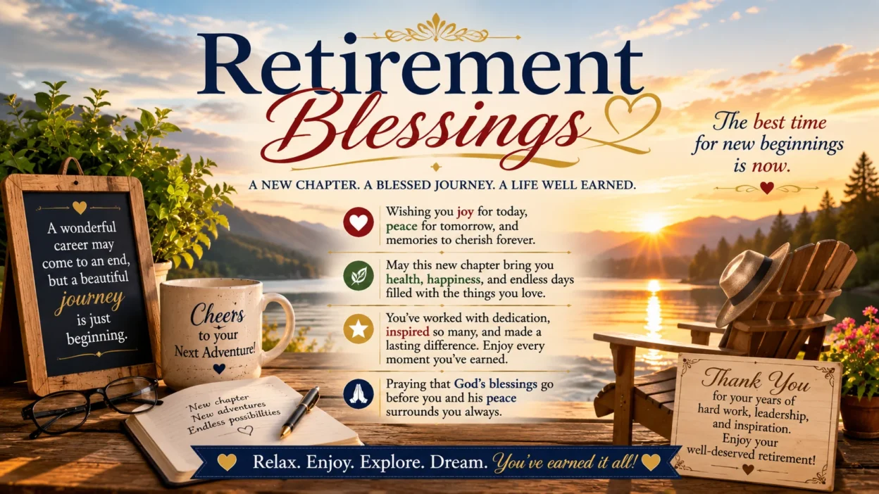 Retirement Blessings Wishes, Prayers & Inspirational Messages