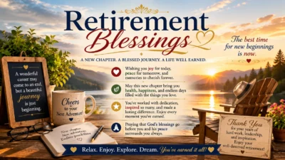 Retirement Blessings Wishes, Prayers & Inspirational Messages