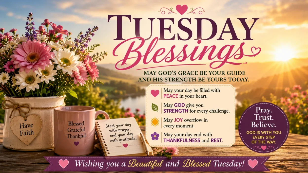Tuesday Blessings Prayers, Messages & Wishes for a Strong Day
