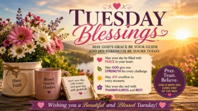 Tuesday Blessings Prayers, Messages & Wishes for a Strong Day