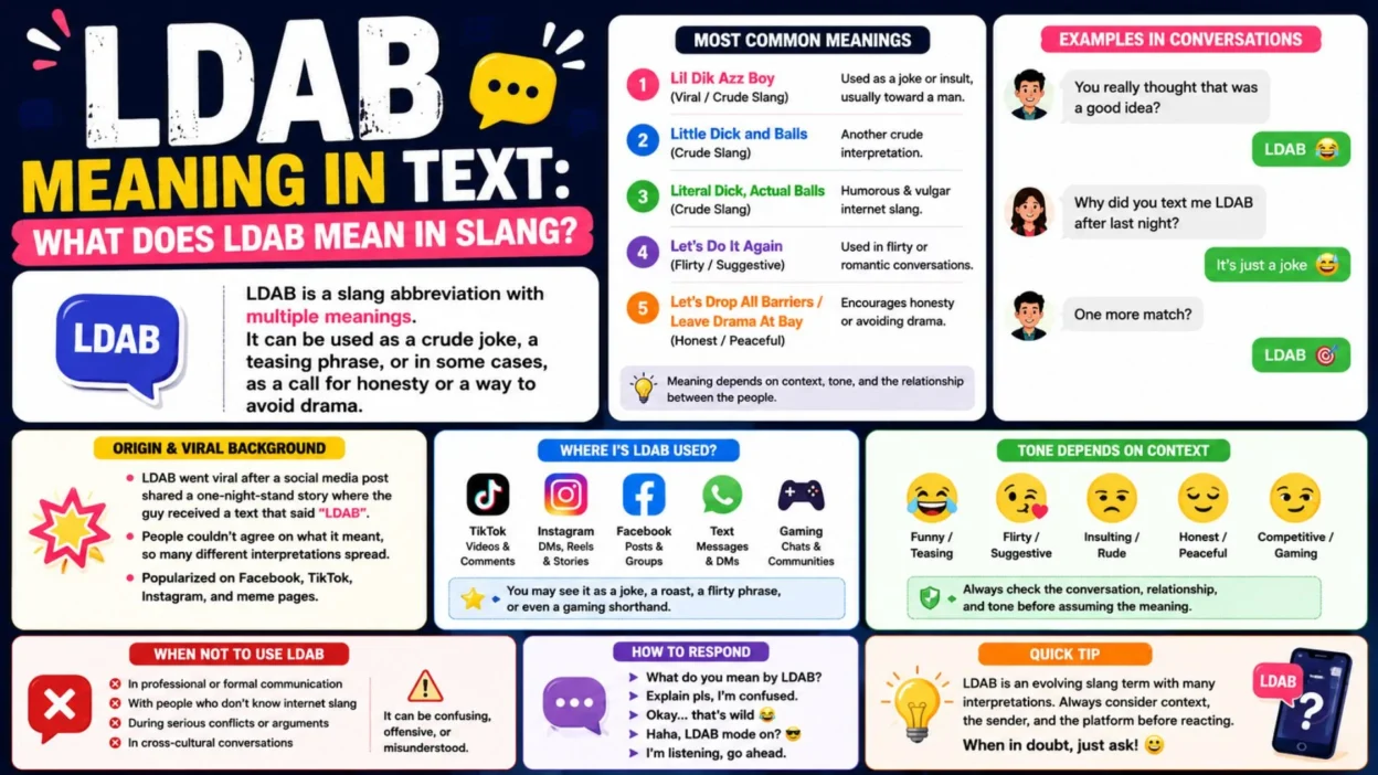 LDAB meaning in text explained with slang meanings, examples, tone, and ways to respond