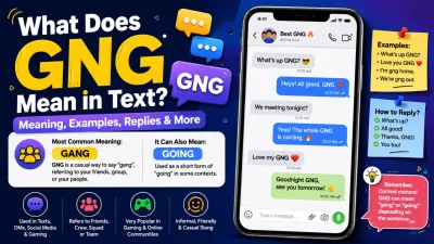 GNG meaning in text explained with examples, replies, and the meanings gang and going