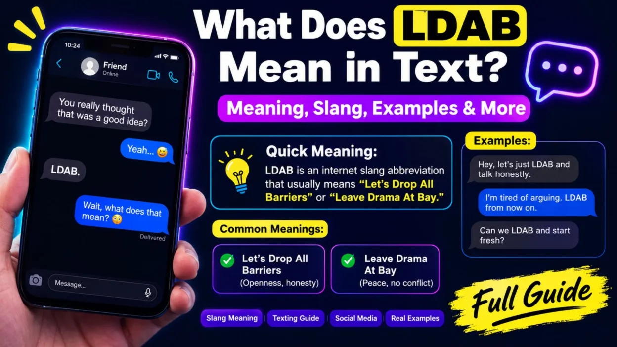 What does LDAB mean in text? A visual guide to its slang meanings, examples, and texting usage
