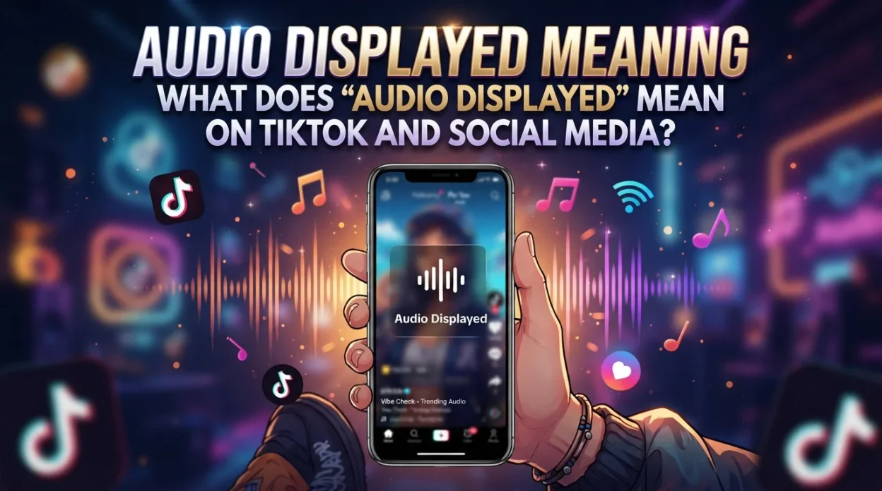 Audio Displayed meaning and what “Audio Displayed” means on TikTok and social media
