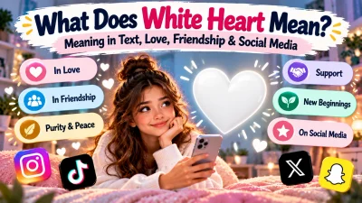 What Does White Heart Mean 🤍 Meaning in Text, Love, Friendship & Social Media