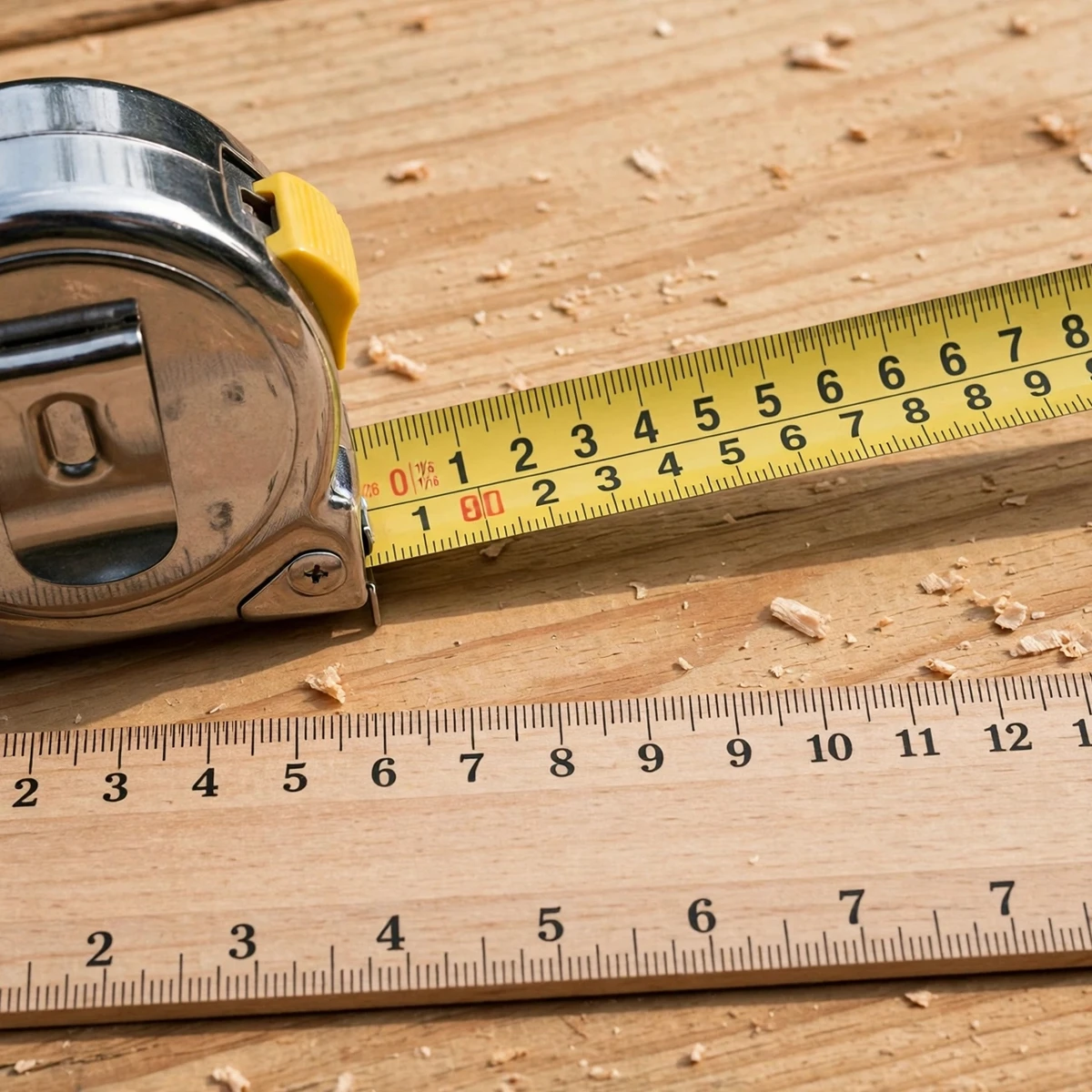 6 inches conversion chart showing inches, feet, centimeters, millimeters, meters and yards
