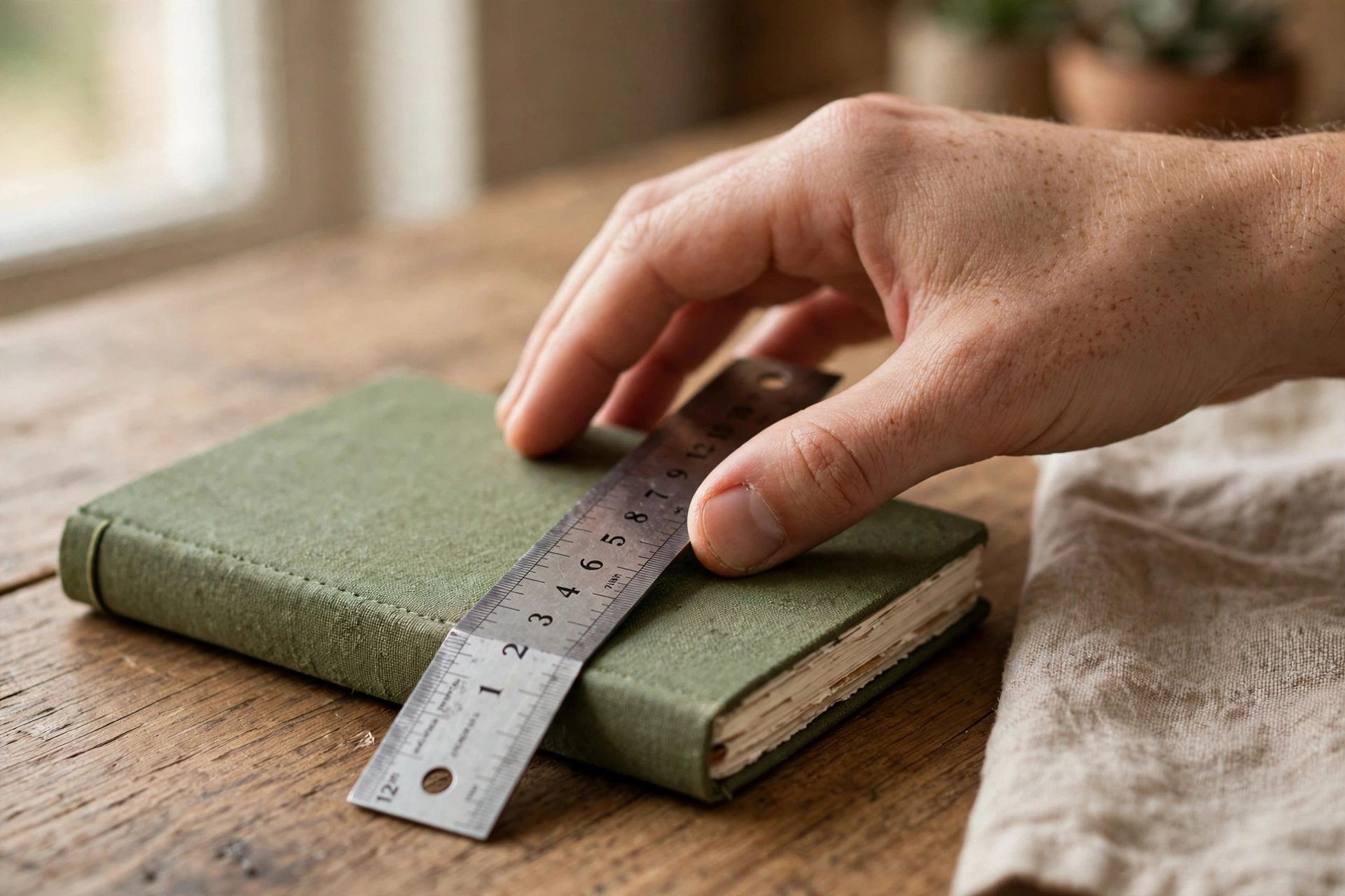 Estimating 7 inches by hand without a ruler
